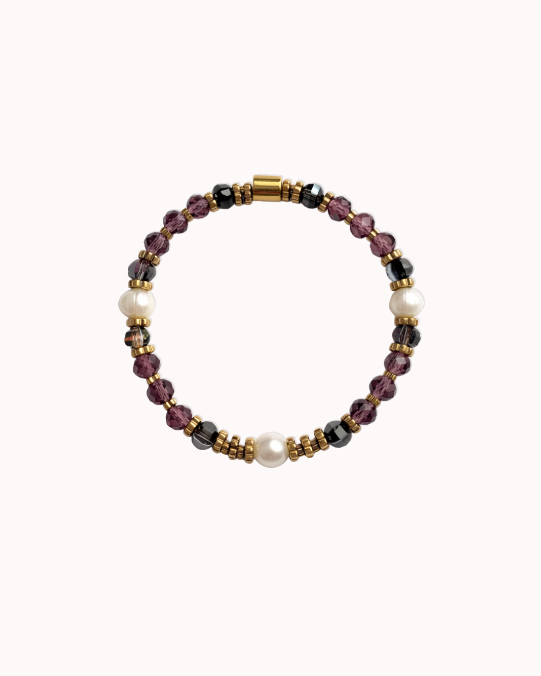 Bracelet Velours - Prune