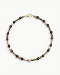 RAYA Violet – Agate violette, perles d’eau douce & hématite dorée | MIMA BACH