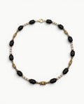 Collier Séléné | Agate noire & perles d’eau douce | MIMA BACH