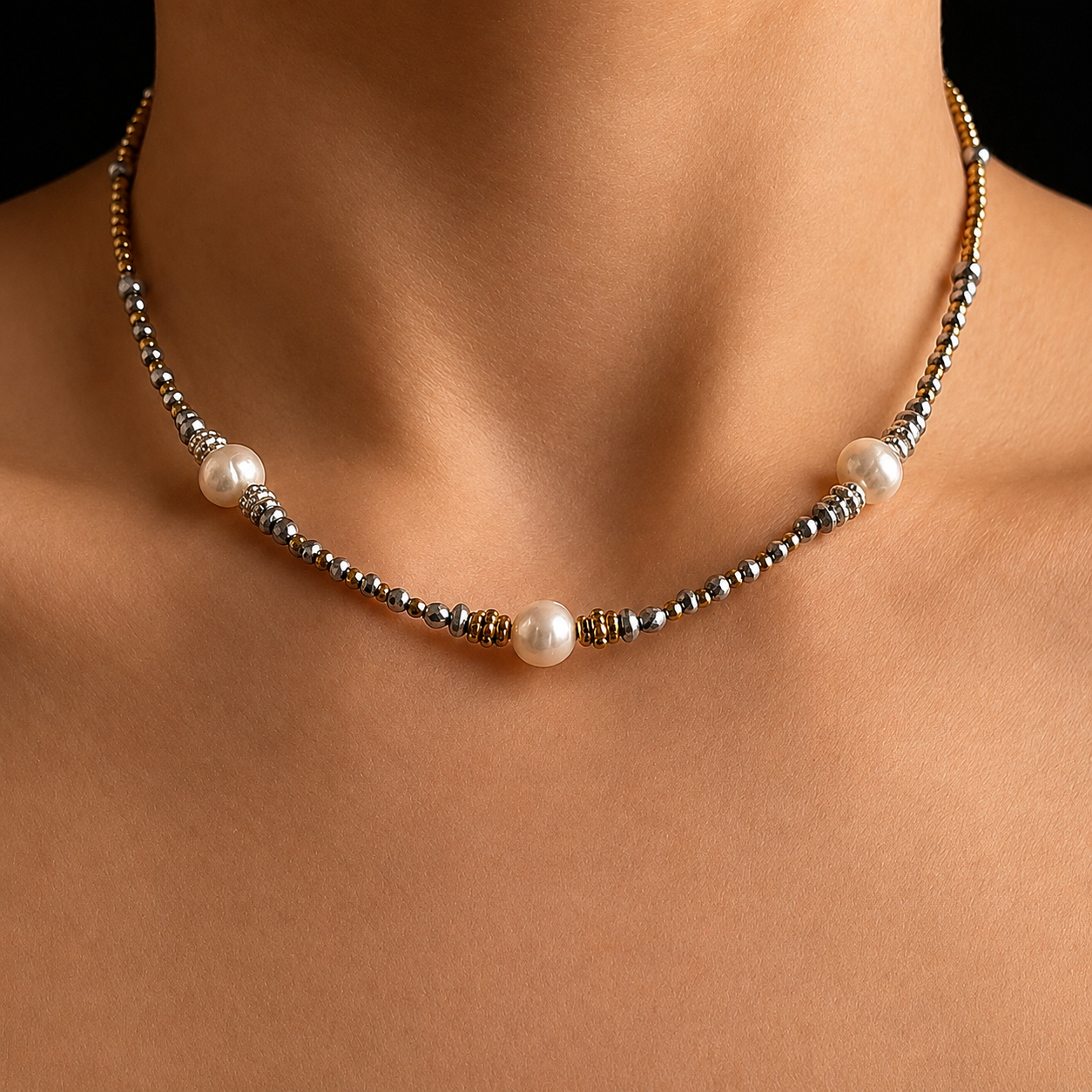 COLLIER STRIA ARGENT