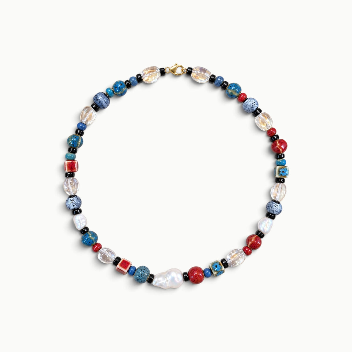 COLLIER PALERME BLEU
